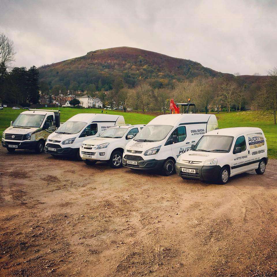 Avery Landscapes Ltd Fleet with full livery